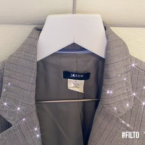 J Crew Gray Blazer striped